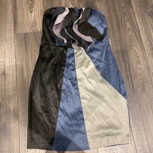 Small Ruffle Satin Dress